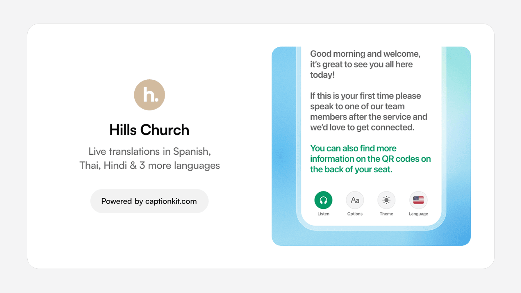 Social preview for a church link